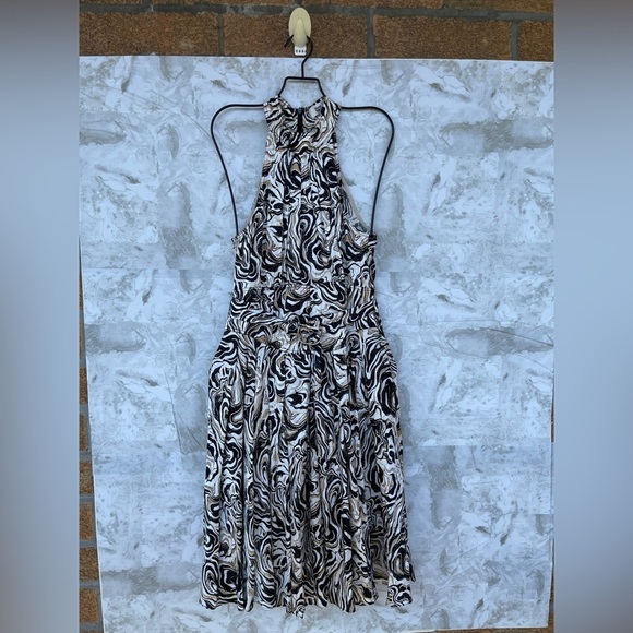 Diane Von Furstenburg Nicola Dress in Marble Black size 6 - Picture 5 of 17